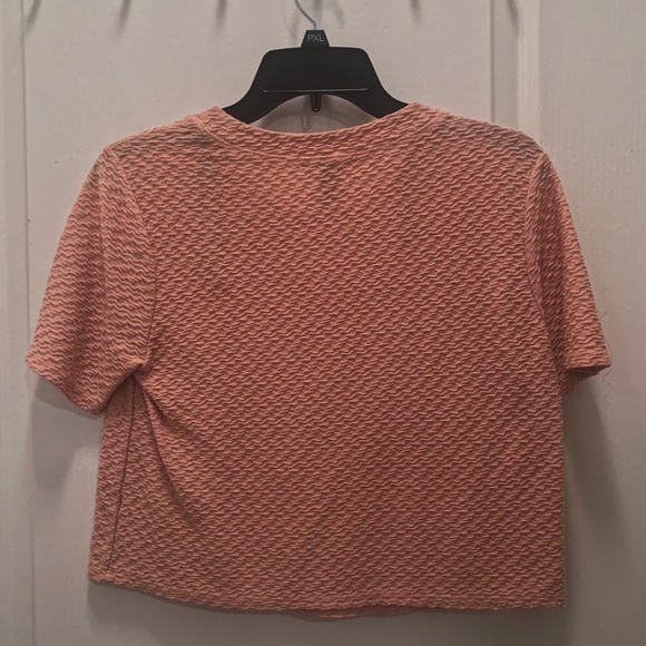 Pink Textured T-Shirt - Picture 2 of 2